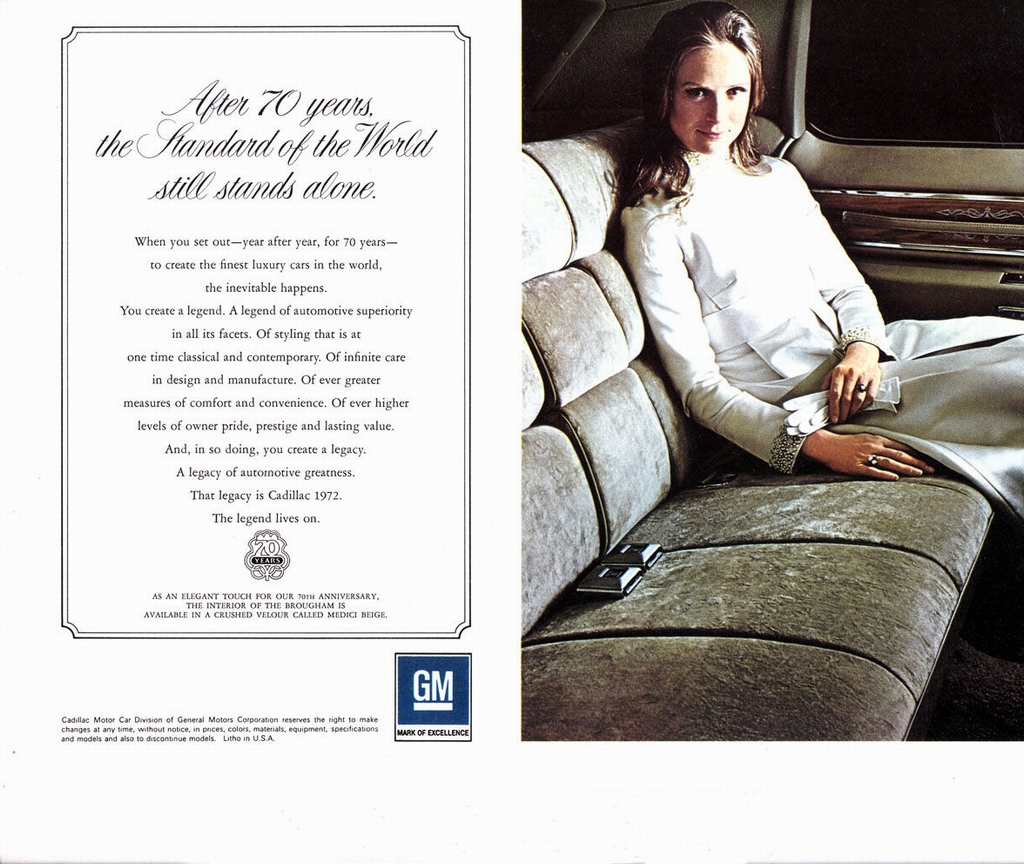 1972 Cadillac Brochure Page 7